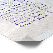 Zitplaatskaart van Summer Blue Beach Poster (Hoek)