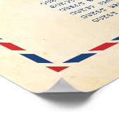 Zitplattegrond Bruiloft Briefkaart Reisbestemming Poster (Hoek)