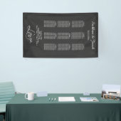 Zitplattegrond Gepersonaliseerde Faux Chalkboard b Spandoek (Beurs)