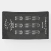 Zitplattegrond Gepersonaliseerde Faux Chalkboard b Spandoek (Horizontaal)
