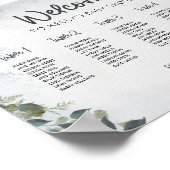 Zitplattegrond van het Baby shower Poster (Hoek)