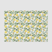 Zitronen, Pflanzen, floral. Illustration. Tissuepapier (Voorkant)