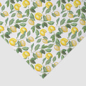 Zitronen, Pflanzen, floral. Illustration. Tissuepapier (Detail)