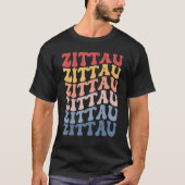 Zittau City Groovy Retro T-shirt (Voorkant)
