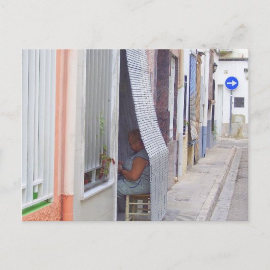 Zitten en denken. briefkaart (Voorkant)