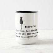 Zitten en staren: Meow-ku Cat Mok (Midden)