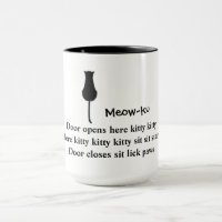 Zitten en staren: Meow-ku Cat Mok
