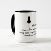 Zitten en staren: Meow-ku Cat Mok (Voorkant links)