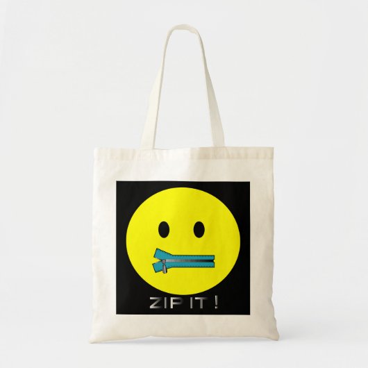 "Zitten het FACE-CANVAS TAS (Voorkant)