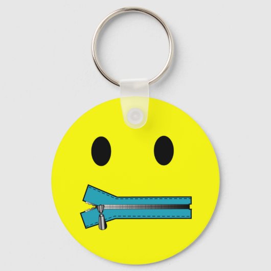 "Zitten het FACE-SLEUTELHANGER Sleutelhanger (Voorkant)