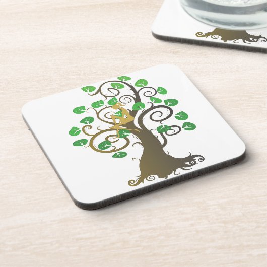 Zitten in de boom drankjes onderzetter (Linkerzijde)