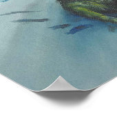 Zitten in de sneeuw - Poster (Hoek)