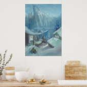 Zitten in de sneeuw - Poster (Keuken)