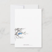 Zitten in een Tree Wedding Foldable Place Card Kaart (Voorkant)