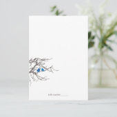 Zitten in een Tree Wedding Foldable Place Card Kaart (Staand voorkant)