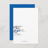 Zitten in een Tree Wedding Foldable Place Card Kaart (Voorkant / Achterkant)