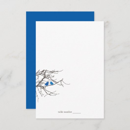 Zitten in een Tree Wedding Foldable Place Card Kaart (Voorkant / Achterkant)