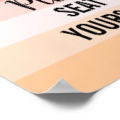 Zitten jullie alstublieft een grappige badkamercit poster (Hoek)