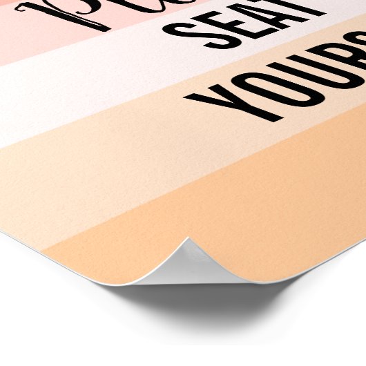 Zitten jullie alstublieft een grappige badkamercit poster (Hoek)