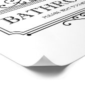  Zitten jullie zelf grappige badkamer Poster (Hoek)