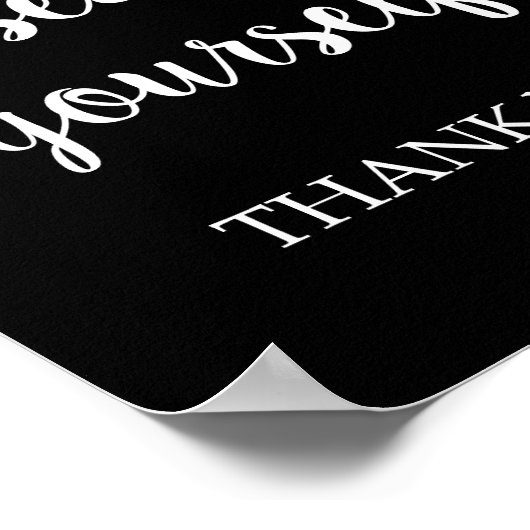 Zitten jullie zelf poster (Hoek)