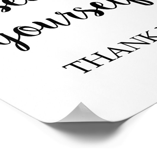 Zitten jullie zelf poster (Hoek)