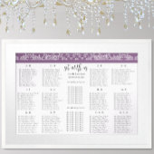 Zitten met ons pruim zitschema Alfabetische volgor Poster