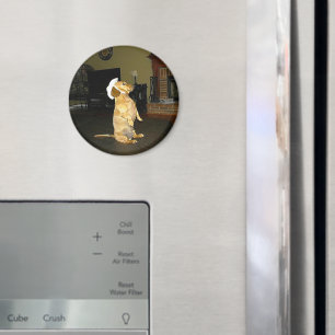 Zitten  of Tv-dachshund bekijken Magneet