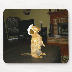Zitten  of Tv-dachshund bekijken Muismat