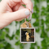 Zitten  of Tv-dachshund bekijken Sleutelhanger (Hand)