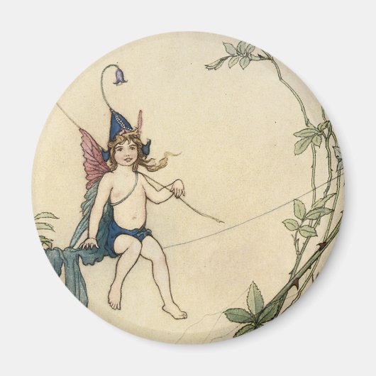 Zitten op een spinnerdraad magneet (Voorkant)