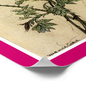 Zitten op een spinnerdraad poster (Hoek)