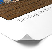 Zitten op het dok van de baai.... poster (Hoek)