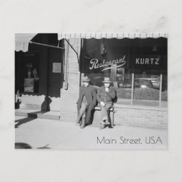 Zitten op Main Street Briefkaart