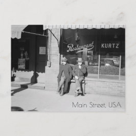 Zitten op Main Street Briefkaart