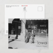 Zitten op Main Street Briefkaart (Voorkant / Achterkant)