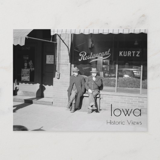 Zitten op Main Street Briefkaart (Voorkant)