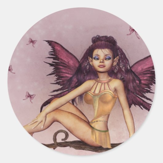 Zitten  ronde sticker (Voorkant)