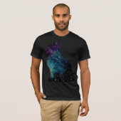 Zitten van galaxy Cat T-shirt (Voorkant volledig)