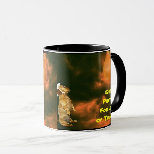 Zitten  voor veel behandelingen mok (Voorkant rechts)