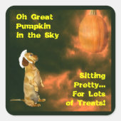 Zitten voor veel behandelingen vierkante sticker (Voorkant)