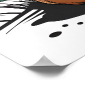 Zittend Baby Highland Koe Nursery Art Poster (Hoek)