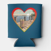 Zittend bij het Dock van de Baai Blikjeskoeler (Voorkant)