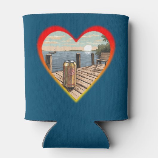 Zittend bij het Dock van de Baai Blikjeskoeler (Achterkant)