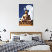 Zittend Boeddhabeeld Canvas Afdruk (Insitu (Slaapkamer))