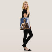 Zittend Boeddhabeeld Tote Bag (Op model)