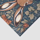 Zittend Bruin Konijn Bloemen Tissuepapier (Detail)