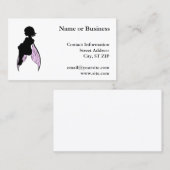 Zittend Fairy Silhouet Visitekaartje (Voorkant / Achterkant)