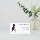 Zittend Fairy Silhouet Visitekaartje (Staand voorkant)