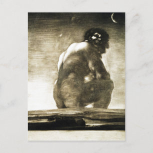 Zittend Giant schilderij van Francisco Goya Briefkaart